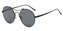 Load image into Gallery viewer, Women Metal Retro Circle Round Brow-Bar Mirrored UV Protection Fashion Sunglasses